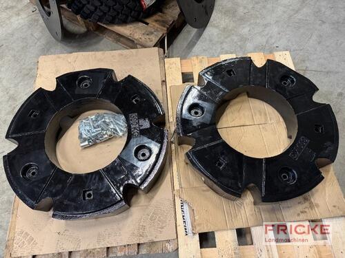 2x 300kg Pateer Radgewichte + Adapterplate